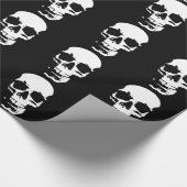 Zwart-witte Pop Kunst Stijlvolle wolk Cadeaupapier (Hoek)