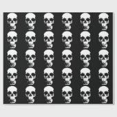 Zwart-witte Pop Kunst Stijlvolle wolk Cadeaupapier (Vlak)