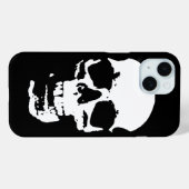 Zwart-witte Pop Kunst Stijlvolle wolk Case-Mate iPhone Case (Achterkant (horizontaal))
