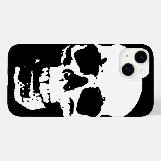 Zwart-witte Pop Kunst Stijlvolle wolk Case-Mate iPhone Case (Achterkant (horizontaal))