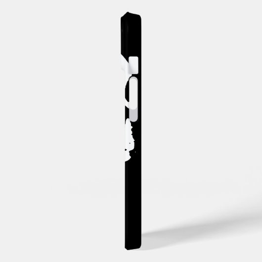 Zwart-witte Pop Kunst Stijlvolle wolk Case-Mate iPhone Case (Achterkant / Links)