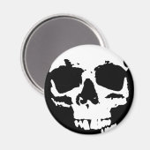 Zwart-witte Pop Kunst Stijlvolle wolk Magneet (Voorkant / Achterkant)