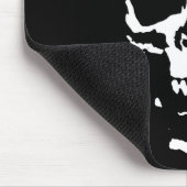 Zwart-witte Pop Kunst Stijlvolle wolk Muismat (Hoek)