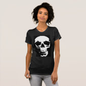 Zwart-witte Pop Kunst Stijlvolle wolk T-shirt (Voorkant volledig)