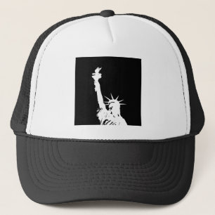 Zwart-witte Pop Kunstbeeld Vrijheid Silhouette Trucker Pet