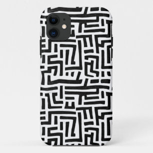 Zwart-witte Pop Kunstmazingspatroon Case-Mate iPhone Case