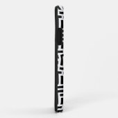 Zwart-witte Pop Kunstmazingspatroon Case-Mate iPhone Case (Achterkant/rechts)
