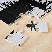 Zwart-witte Pop voor het Grote Kanaal van Venetië Legpuzzel (Zijkant)