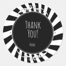 Zwart Witte Pret Whimsical Strepen Halloween Feest