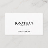 Zwart-witte professionele afspraak afsprakenkaartje (Voorkant)