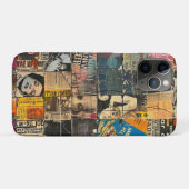 Zwart Witte Punk Rock Strip Collage Raster Case-Mate iPhone Case (Achterkant (horizontaal))