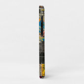 Zwart Witte Punk Rock Strip Collage Raster Case-Mate iPhone Case (Achterkant/links)
