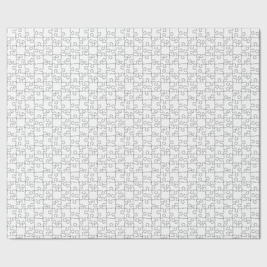 Zwart-witte puzzel die het patroon herhaalt cadeaupapier (Zoom)
