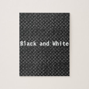 Zwart-witte puzzel legpuzzel