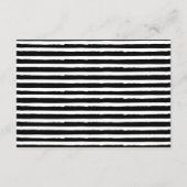 Zwart Witte QR Code Huwelijksdetails Informatiekaartje (Achterkant)