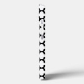 Zwart-witte quatrefolie Case-Mate iPhone case (Achterkant / Links)