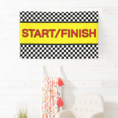 Zwart-witte race START finishlijn Spandoek (Insitu)
