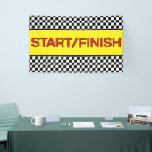 Zwart-witte race START finishlijn Spandoek (Beurs)