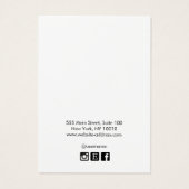 Zwart: witte rand Logo-rand oorspong kaart toevoeg (Achterkant)