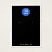 Zwart: witte rand Logo-rand oorspong kaart toevoeg (Voorkant)