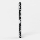 Zwart Witte Reptielenschubbenpatroon Persoonlijk Case-Mate iPhone Case (Achterkant/rechts)