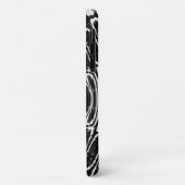Zwart Witte Reptielenschubbenpatroon Persoonlijk Case-Mate iPhone Case (Achterkant/links)