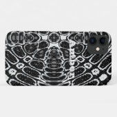 Zwart Witte Reptielenschubbenpatroon Persoonlijk Case-Mate iPhone Case (Achterkant (horizontaal))