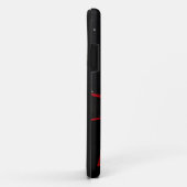 Zwart-witte Rhinestone en Bow Iphone draagtas Case-Mate iPhone Case (Achterkant/rechts)