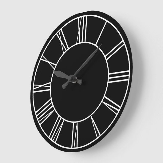 Zwart-witte ring Romeinse cijfers Grote Klok (Hoek)
