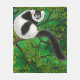 Zwart-witte rode luis fleece deken