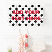 Zwart-witte rode voetganger, aangepaste banner (Insitu)
