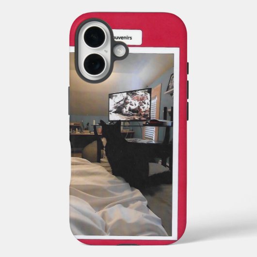 Zwart-witte roodkat Case-Mate iPhone case (Achterkant)