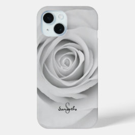 Zwart-witte roos bloem Hoesje