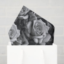 Zwart & Witte Roos Cadeaupapier