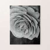 Zwart-witte roos legpuzzel (Verticaal)