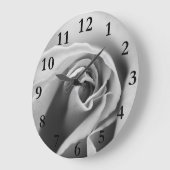 Zwart-witte roze grote klok (Hoek)