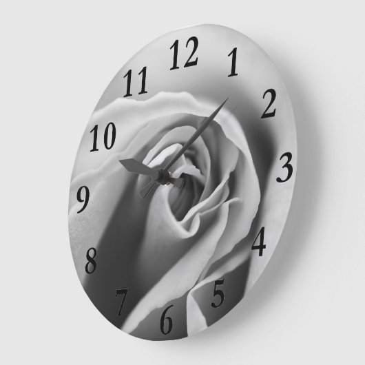 Zwart-witte roze grote klok (Hoek)