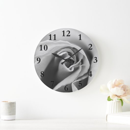 Zwart-witte roze grote klok (Huis)