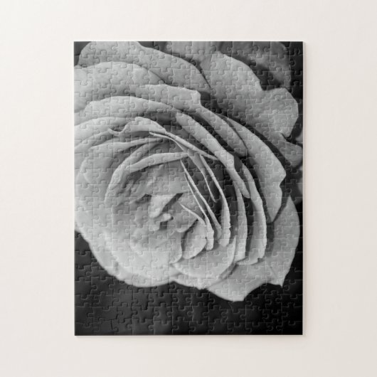 Zwart-witte roze legpuzzel (Verticaal)