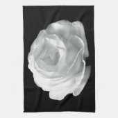 Zwart-witte roze theedoek (Verticaal)