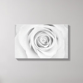 Zwart-witte rozenbloem Canvasafdruk Canvas Afdruk