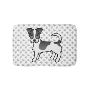 Zwart & Witte Ruwharige Jack Russell Terrier Hond Badmat