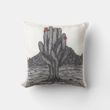 Zwart-witte Saguaro Cactus