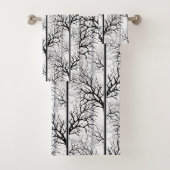 Zwart-witte samenvatting bad handdoek (Insitu)