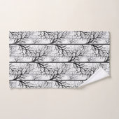 Zwart-witte samenvatting bad handdoek (Handdoek)