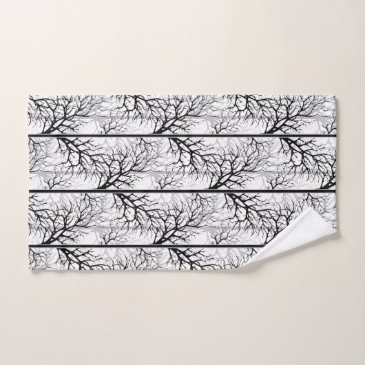 Zwart-witte samenvatting bad handdoek (Handdoek)