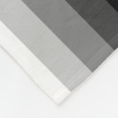 Zwart-witte schaduwstrepen fleece deken (Hoek)