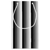 Zwart-witte schaduwstrepen klein cadeauzakje (Achterkant)