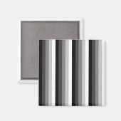 Zwart-witte schaduwstrepen magneet (Voorkant / Achterkant)