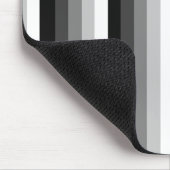 Zwart-witte schaduwstrepen muismat (Hoek)